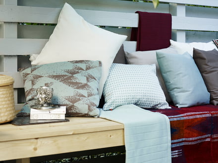 Textiles outdoor pour le balcon