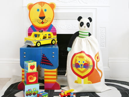 byGraziela - Sac de rangement de jouets, lion