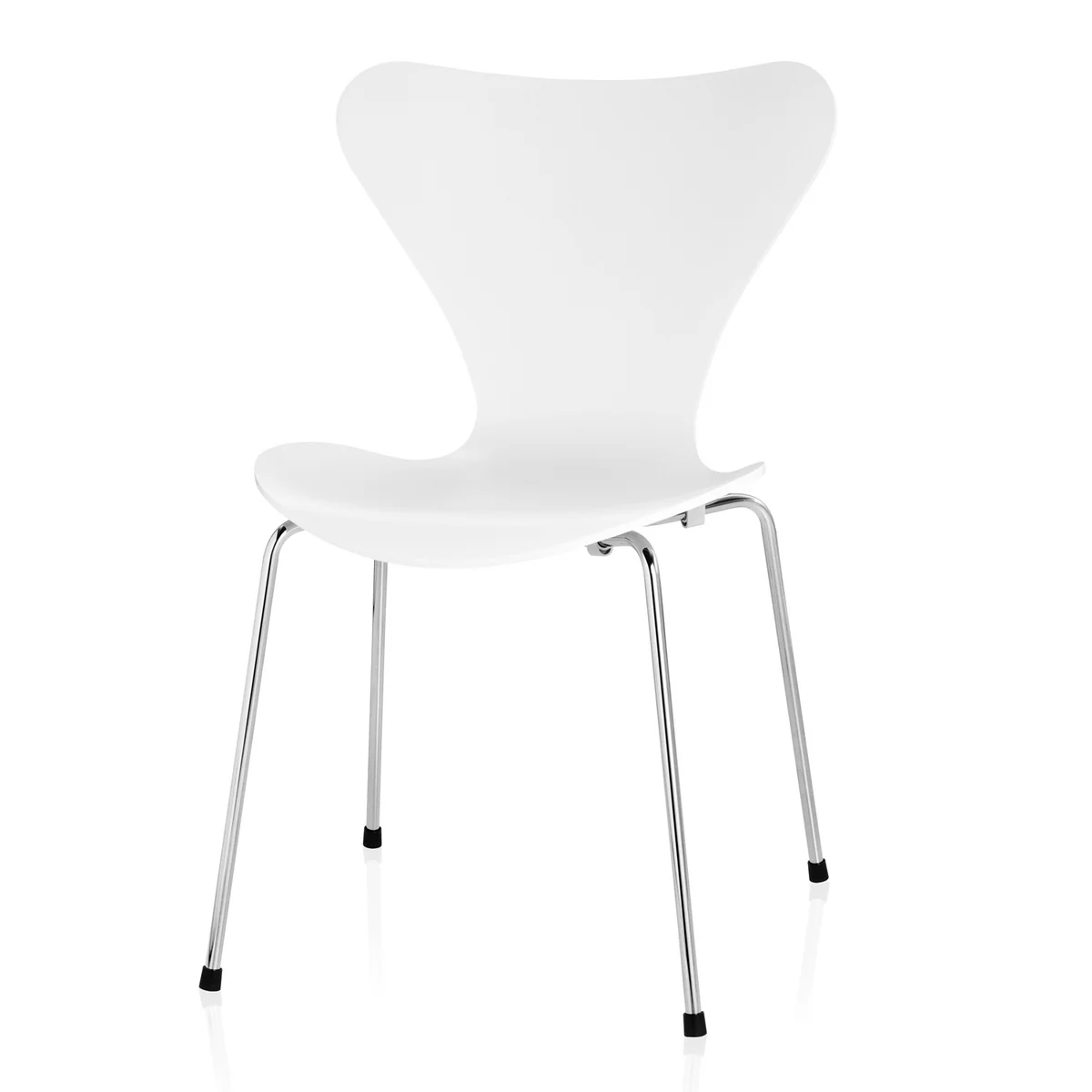Fritz Hansen - Série 7 chaise, chrome / frêne teinté blanc Fritz Hansen - Série 7 chaise, chrome / frêne teinté blanc