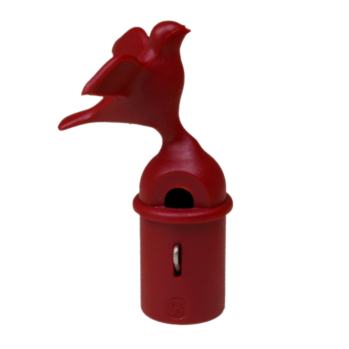 alessi - flûte en forme d'oiseau pour bouilloire 9093 b, rouge