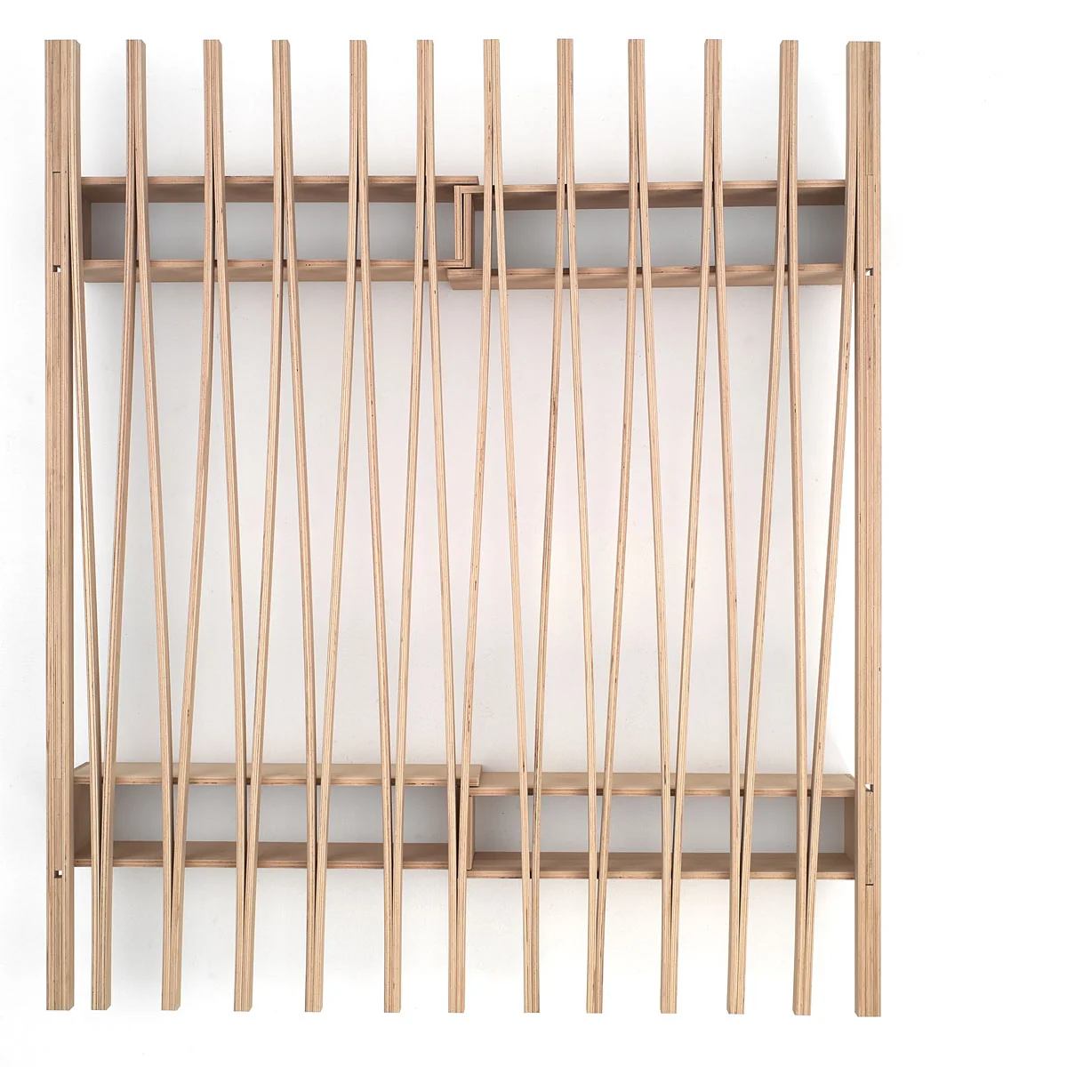 Tojo - Lit « V », réglable, 90 - 172 x 23 cm, hêtre naturel Tojo - Lit « V », réglable, 90 - 172 x 23 cm, hêtre naturel
