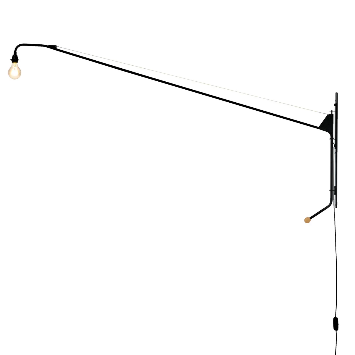 Vitra - Potence Applique murale, deep black Vitra - Potence Applique murale, deep black