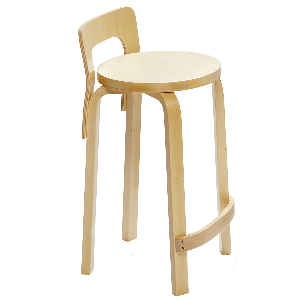 Artek - K65 Chaise de cuisine, bouleau vernis clair Artek - K65 Chaise de cuisine, bouleau vernis clair