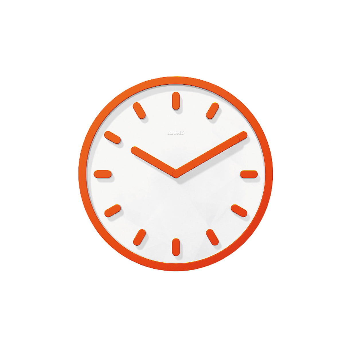 Horloge murale Tempo de Magis en orange