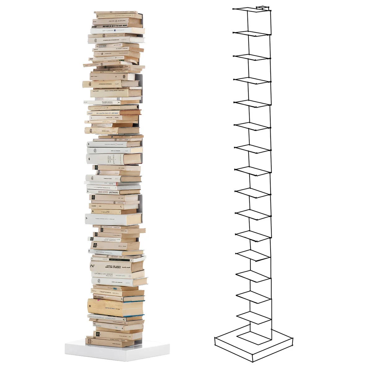 Opinion Ciatti - Ptolomeo Bibliothèque étagère sur pied, blanc Opinion Ciatti - Ptolomeo Bibliothèque étagère sur pied, blanc