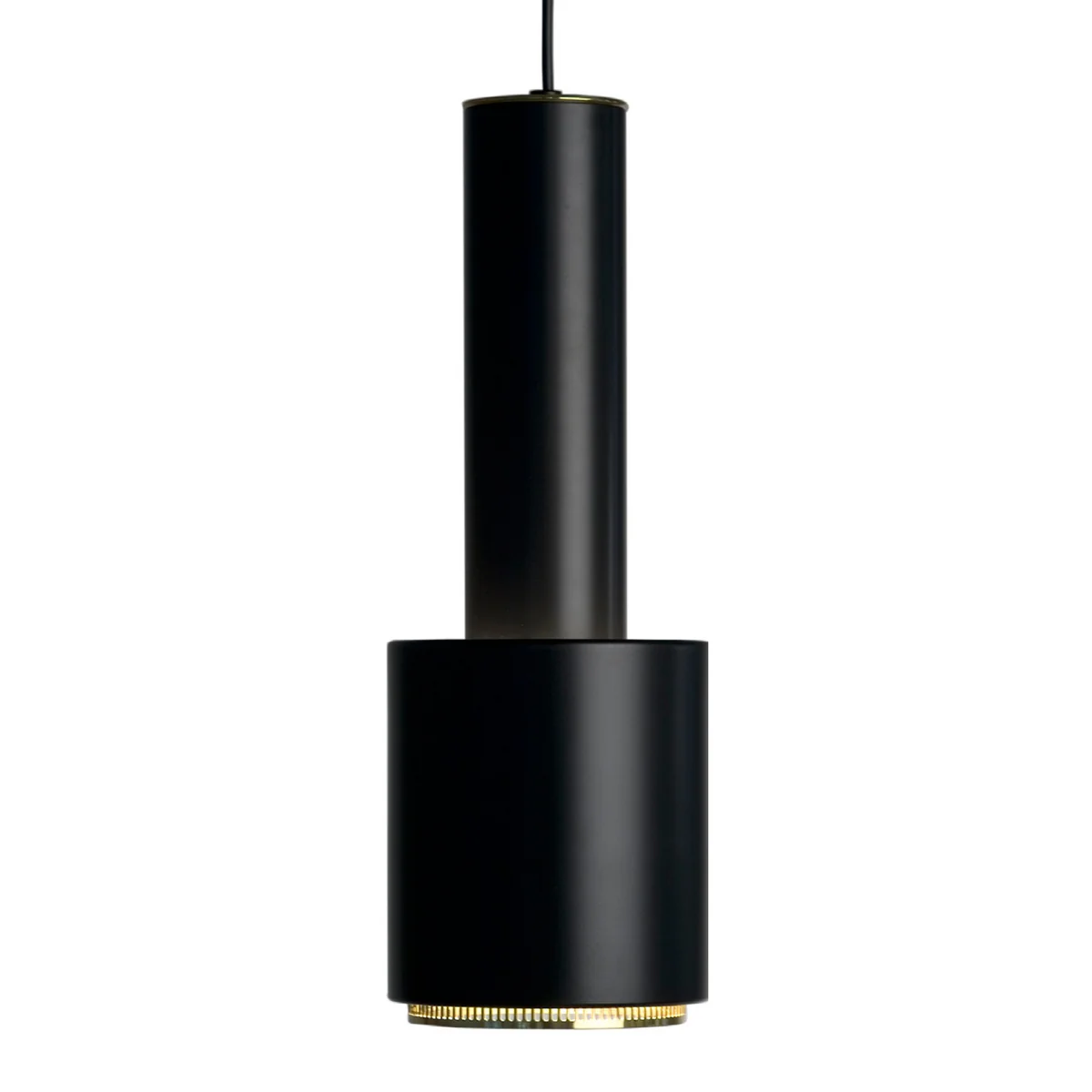 Artek - A 110 grenade à main, lampe à suspension, noir / laiton Artek - A 110 grenade à main, lampe à suspension, noir / laiton
