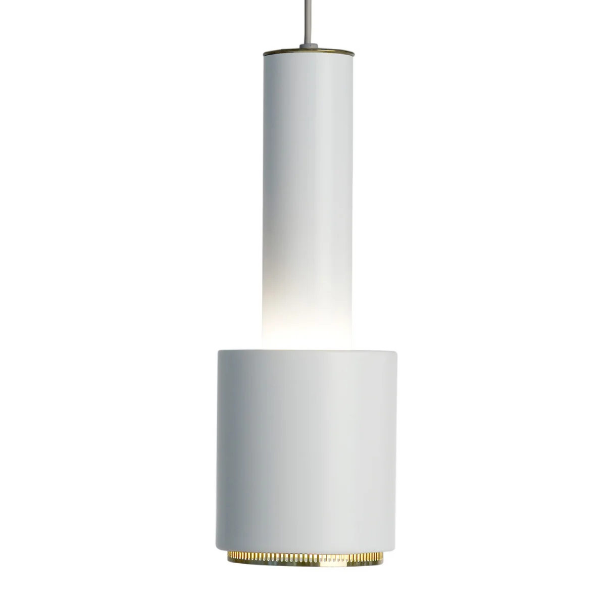 Artek - A 110 grenade à main, lampe à suspension, blanc / laiton Artek - A 110 grenade à main, lampe à suspension, blanc / laiton