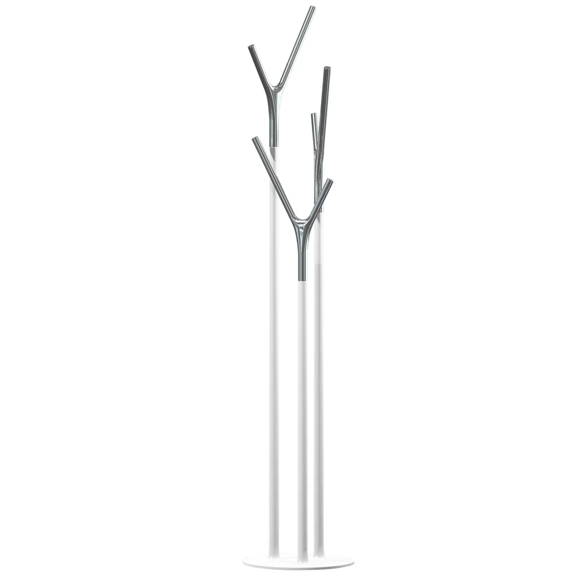 Frost - Wishbone Portemanteau, chrome poli / blanc