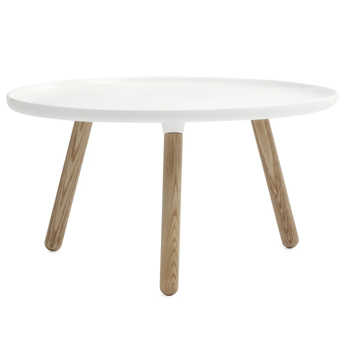 Normann Copenhagen - Tablo Ø 78 cm, blanc / naturel Normann Copenhagen - Tablo Ø 78 cm, blanc / naturel