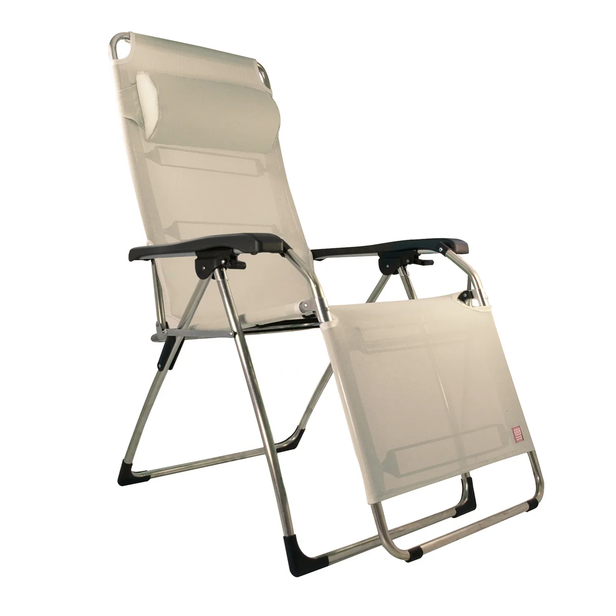 Fiam - Amida Chaise longue relax, aluminium / taupe Fiam - Amida Chaise longue relax, aluminium / taupe