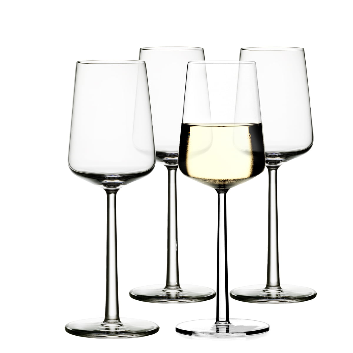 iittala - verre à vin essence verre à vin blanc, 33 cl (set de 4)