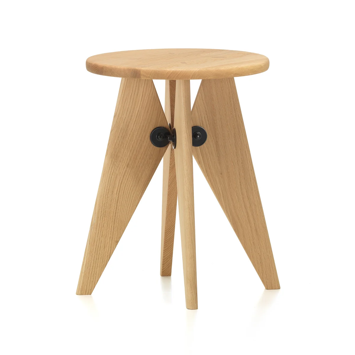 Vitra - Tabouret Solvay, chêne naturel / noir Vitra - Tabouret Solvay, chêne naturel / noir