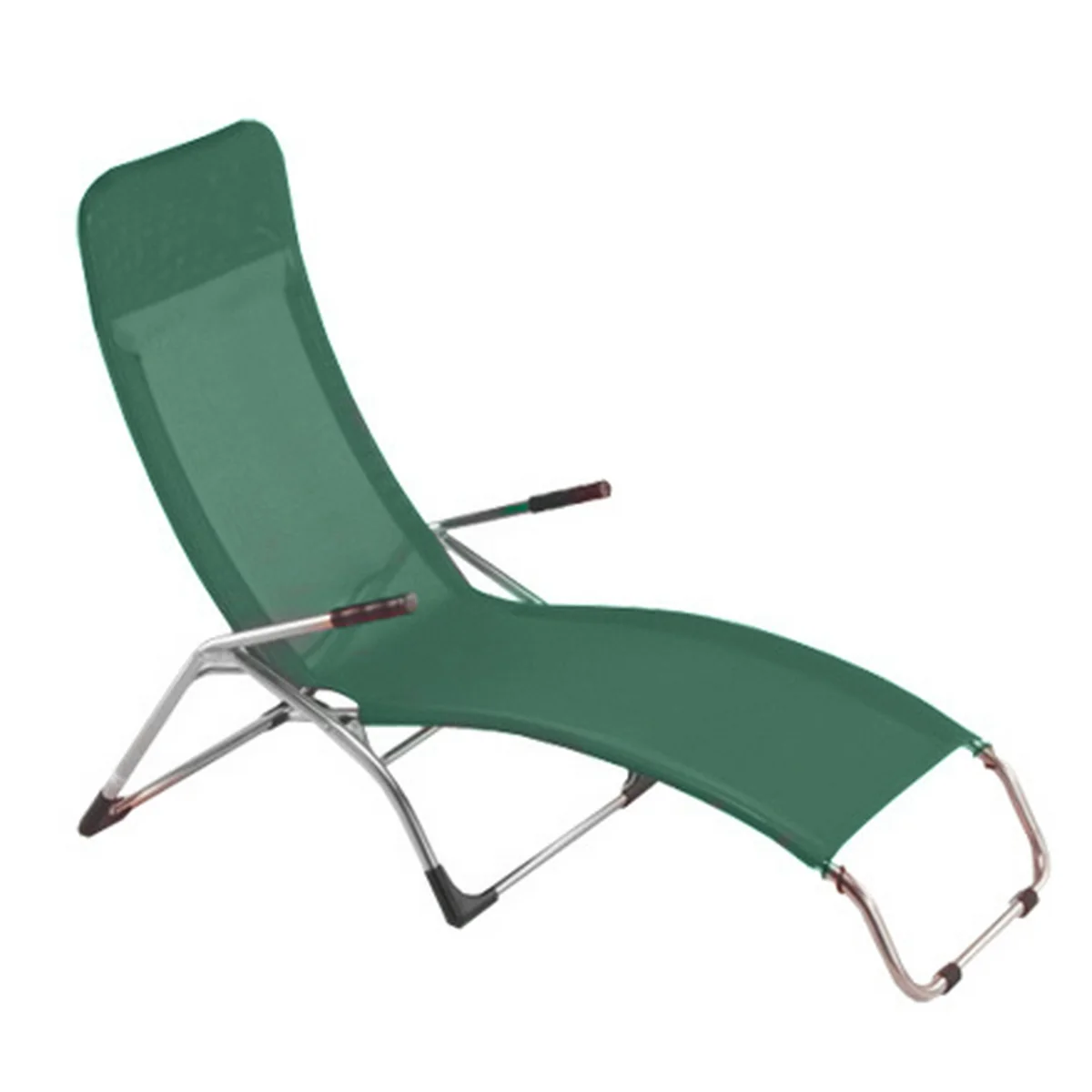 Fiam - Chaise longue de terrasse Samba , aluminium / vert foncé Fiam - Chaise longue de terrasse Samba , aluminium / vert foncé