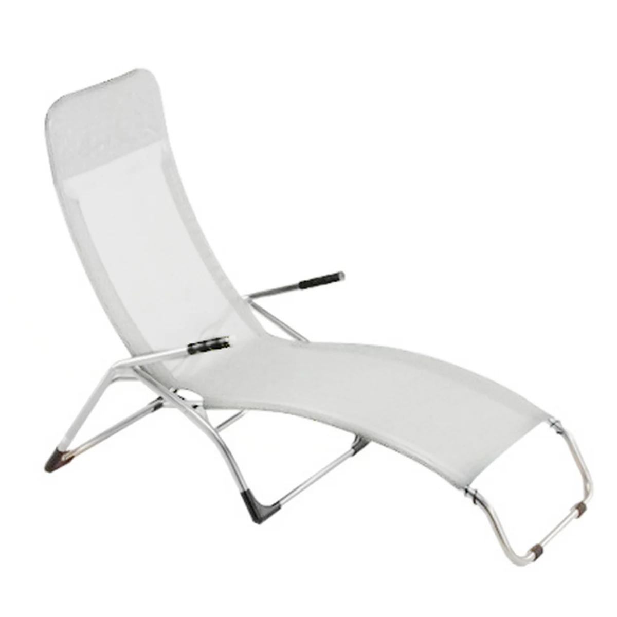Fiam - Chaise longue de terrasse Samba , aluminium / blanc Fiam - Chaise longue de terrasse Samba , aluminium / blanc