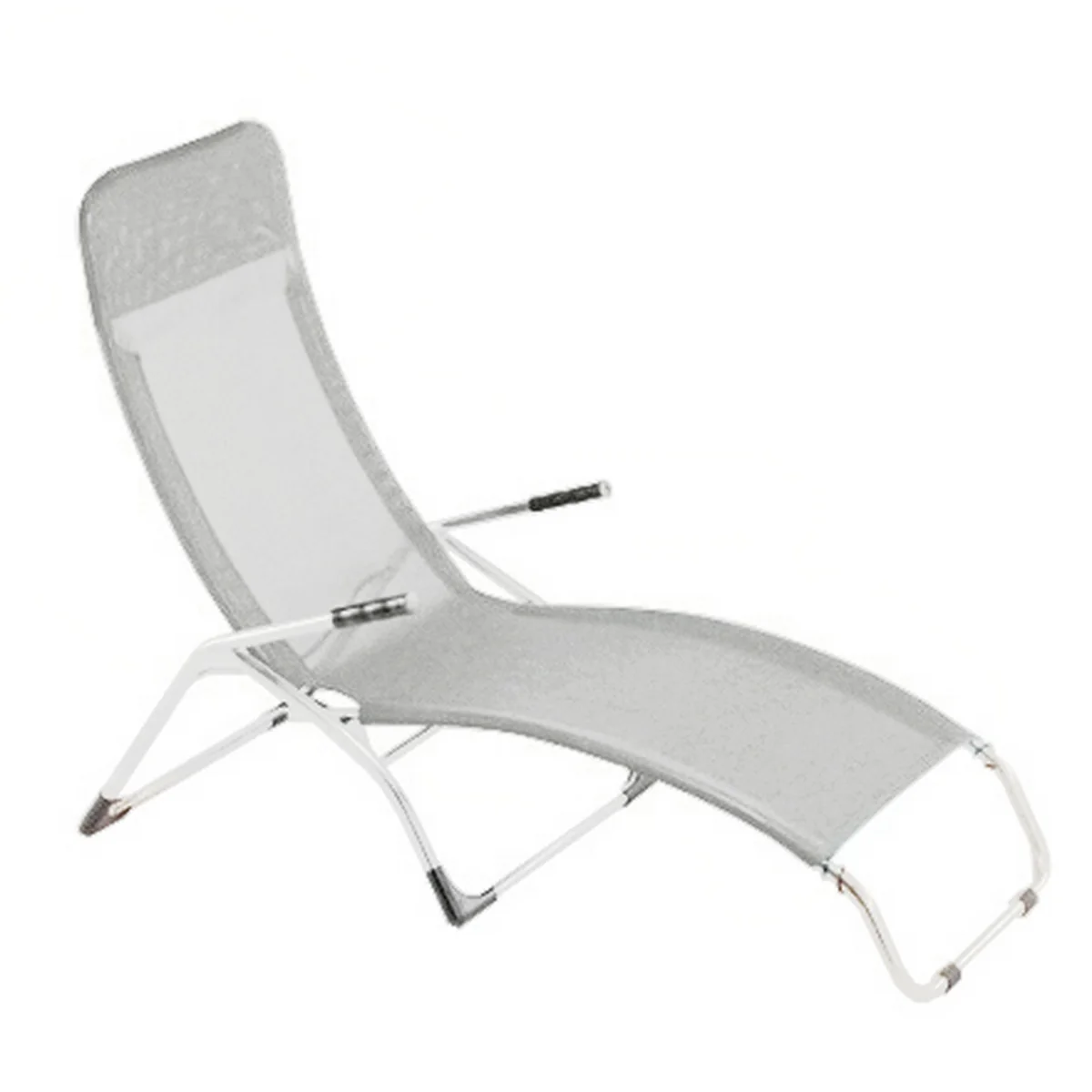 Fiam - Chaise longue de terrasse Samba , aluminium / gris argenté Fiam - Chaise longue de terrasse Samba , aluminium / gris argenté