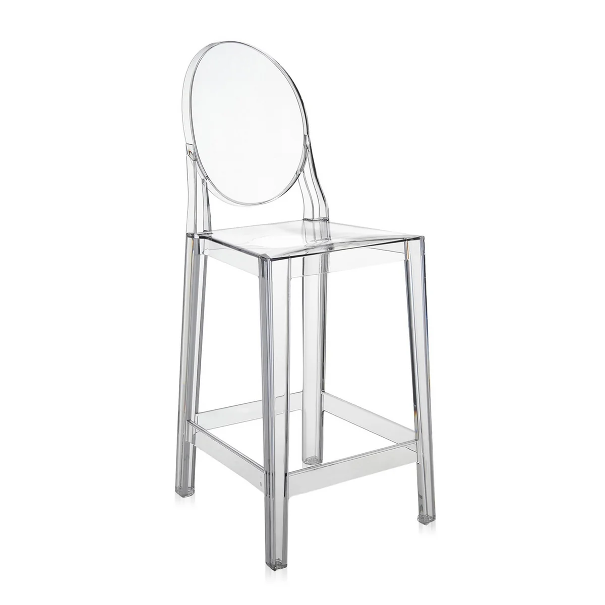 Kartell - One More Tabouret de bar H 75 cm, transparent