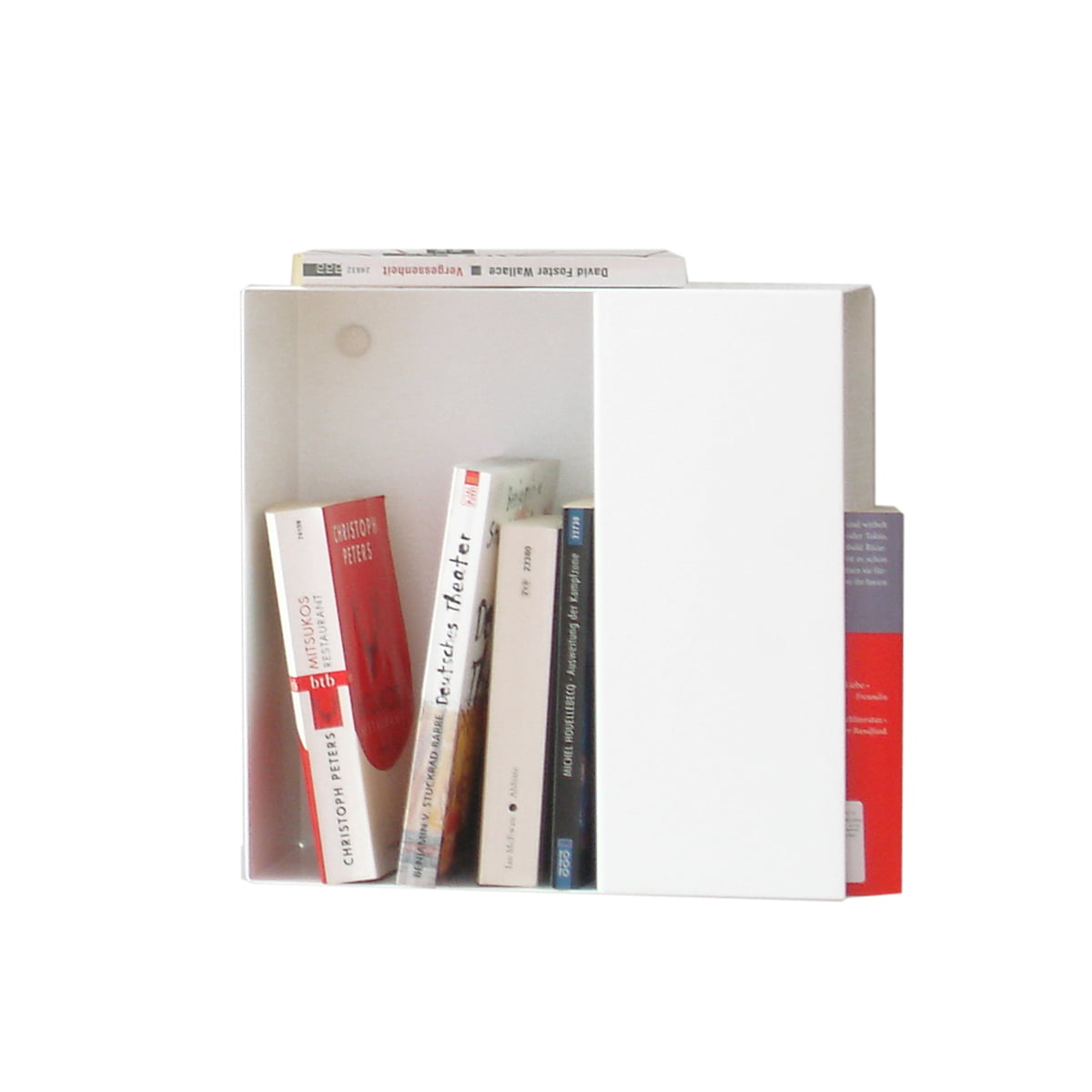 vonbox - Bibliothèque Box S-box, blanc (RAL 9016)