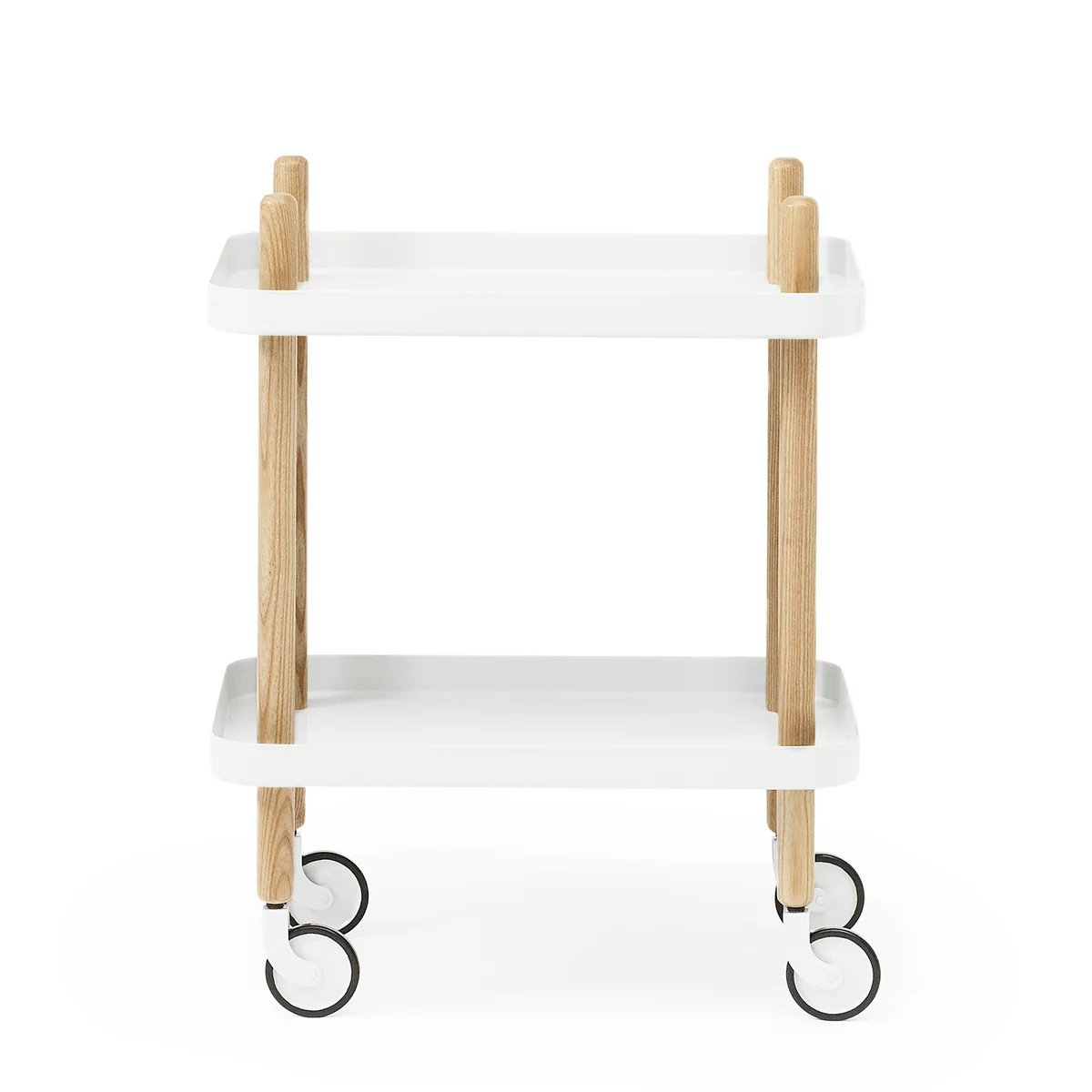 Normann Copenhagen - Wagon à côté du bloc, frêne / blanc Normann Copenhagen - Wagon à côté du bloc, frêne / blanc