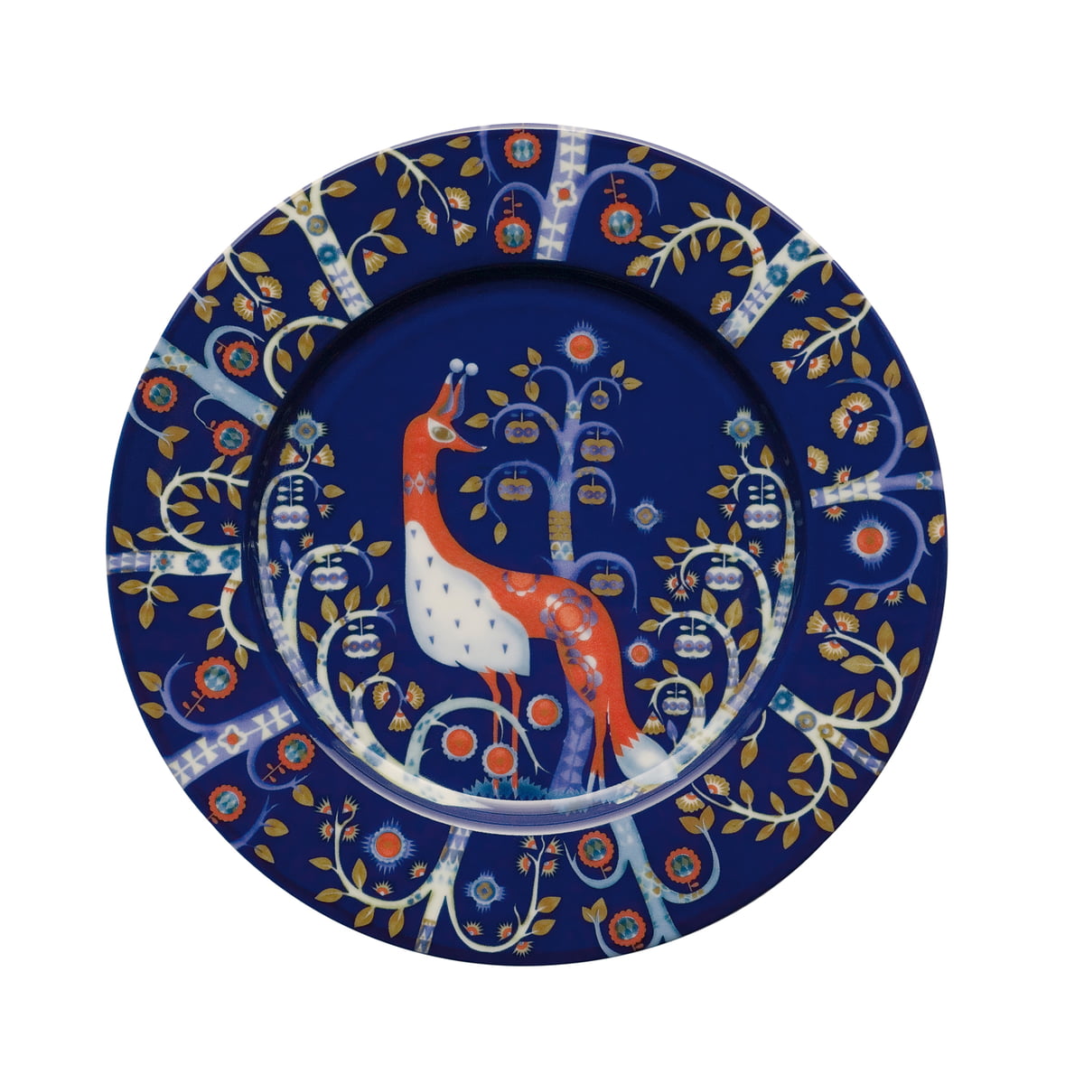 iittala - taika assiette plate, bleue ø 22 cm