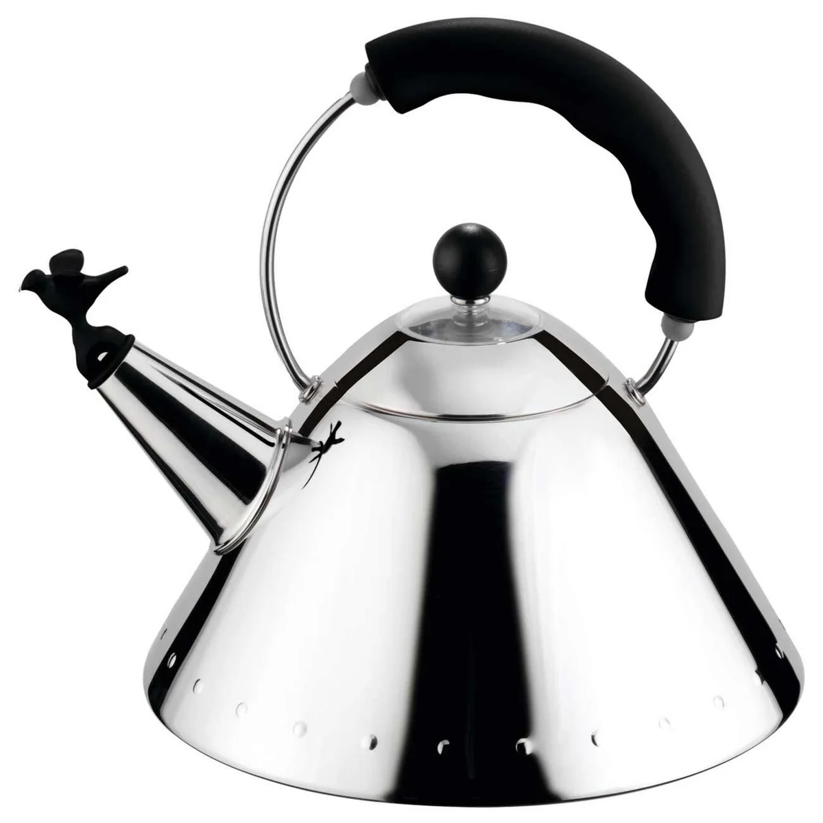 Alessi - Bouilloire 9093 B 'Bird Kettle', polie / noire