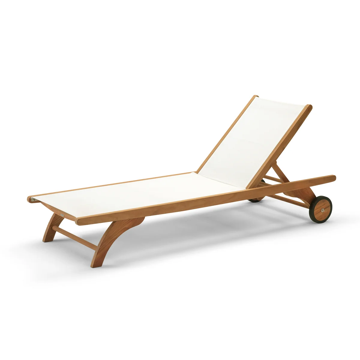 Fritz Hansen - Skagerak Columbus Sun Bed , teck / blanc Fritz Hansen - Skagerak Columbus Sun Bed , teck / blanc