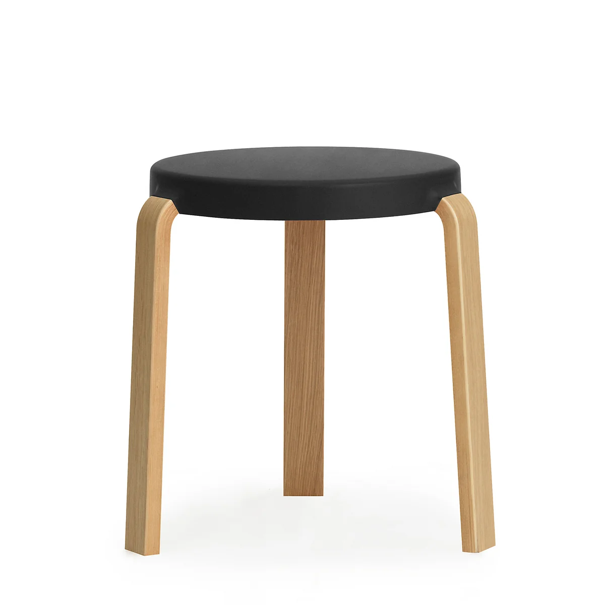 Normann copenhagen - Tap tabouret, chêne / noir Normann copenhagen - Tap tabouret, chêne / noir