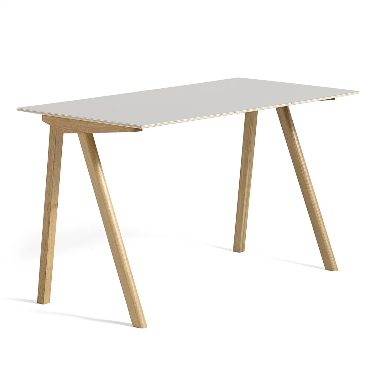 HAY - Copenhague CPH90 2. 0 Bureau 130 x 65 cm, chêne / linoléum blanc cassé HAY - Copenhague CPH90 2. 0 Bureau 130 x 65 cm, chêne / linoléum blanc cassé