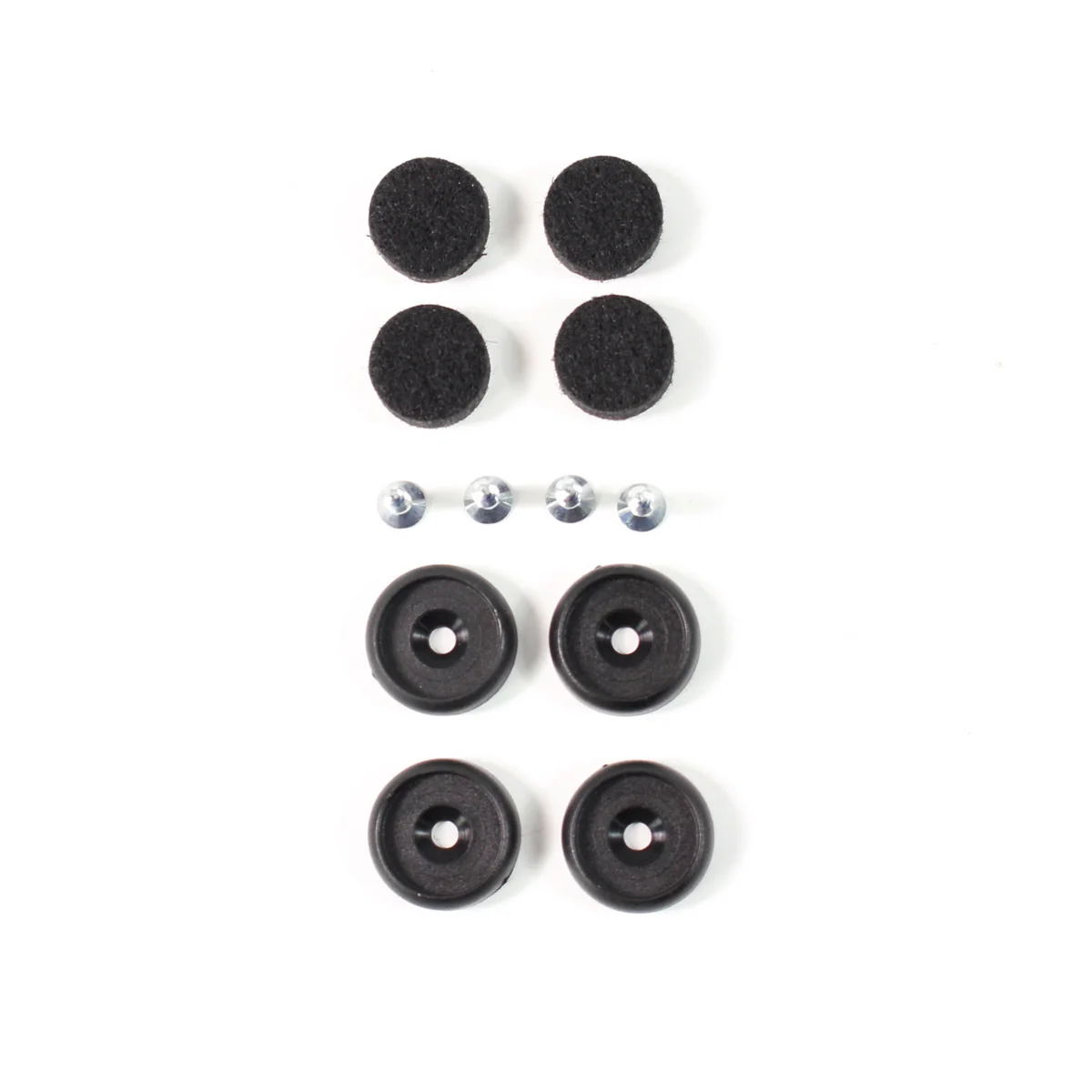 Vitra - Jeu de patins feutre pour chaise plastique dsw / daw, jeu de 4, noir Vitra - Jeu de patins feutre pour chaise plastique dsw / daw, jeu de 4, noir