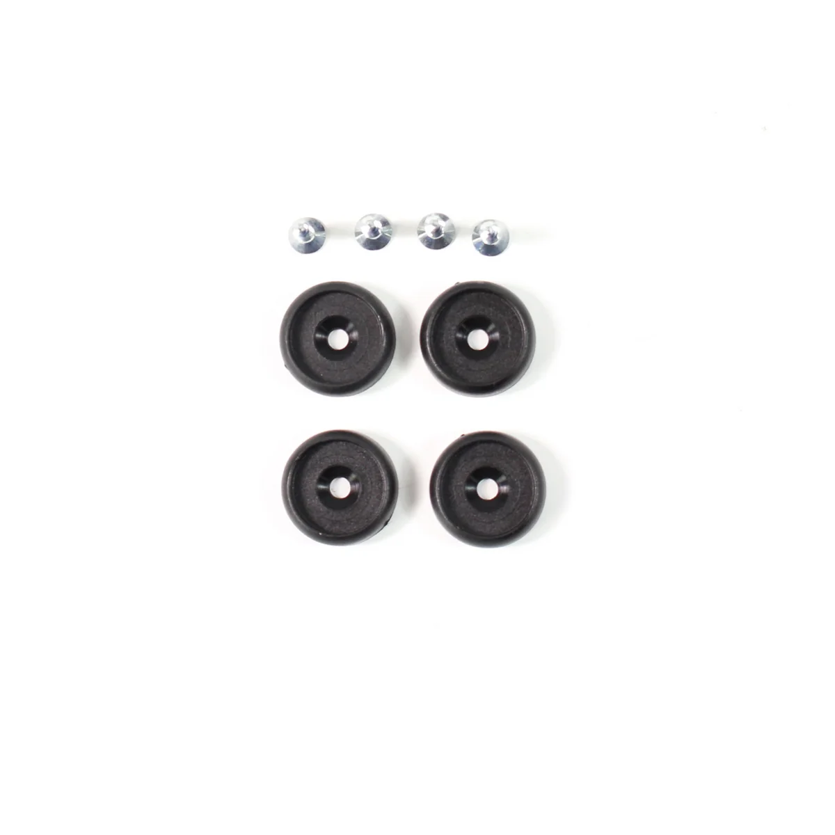 Vitra - Kit de patins plastique pour chaise plastique dsw / daw, set de 4, noir Vitra - Kit de patins plastique pour chaise plastique dsw / daw, set de 4, noir