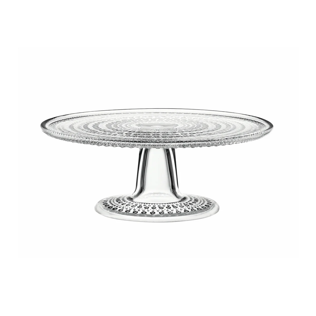 Iittala - Assiette à gâteau kastehelmi avec pied 24 cm, transparent Iittala - Assiette à gâteau kastehelmi avec pied 24 cm, transparent
