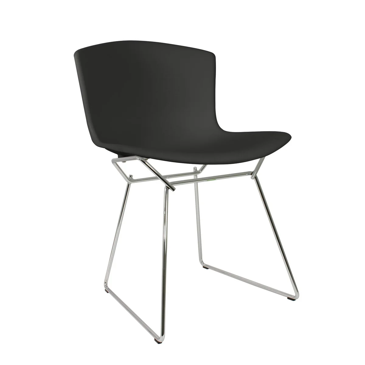 Knoll - Bertoia Chaise en plastique, chrome / noir Knoll - Bertoia Chaise en plastique, chrome / noir