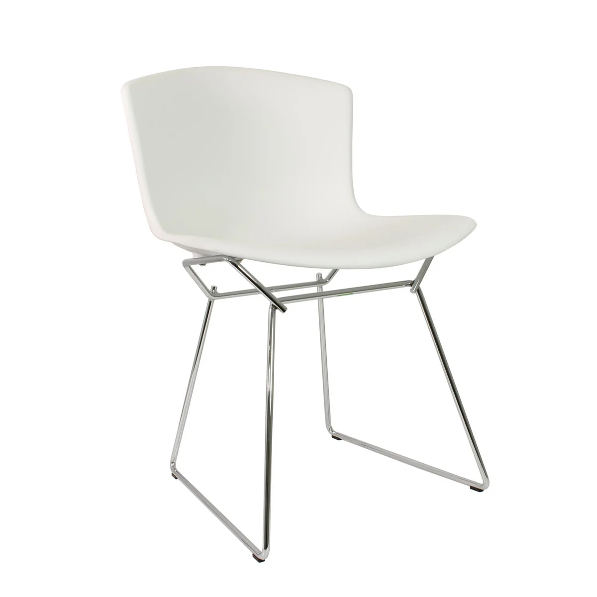 Knoll - Bertoia Chaise en plastique, chrome / blanc Knoll - Bertoia Chaise en plastique, chrome / blanc