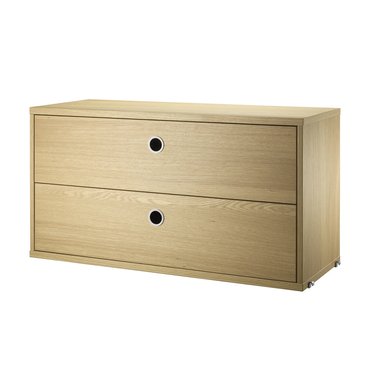 String - Module d'armoire avec tiroirs 78 x 30 cm, chêne String - Module d'armoire avec tiroirs 78 x 30 cm, chêne