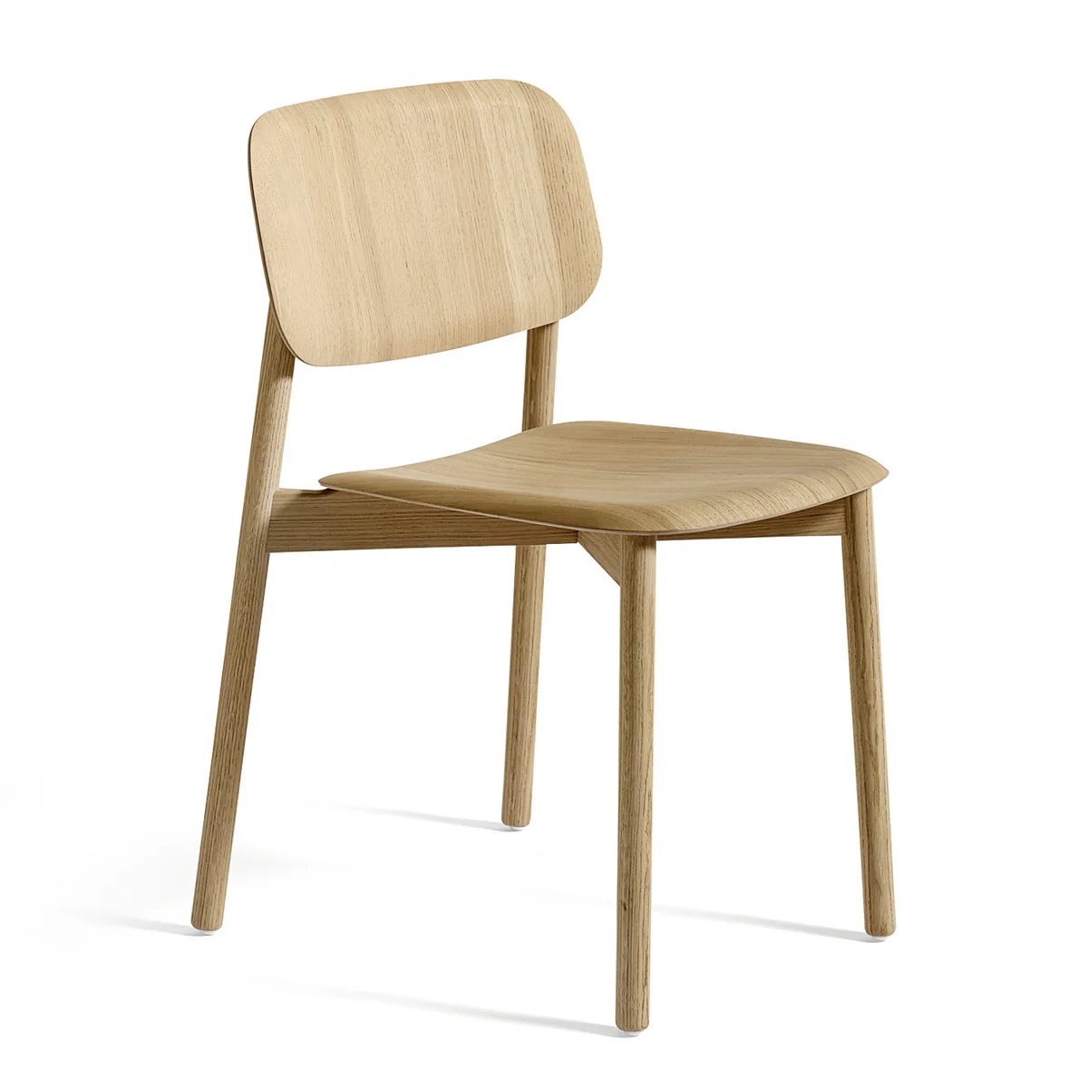 HAY - Soft Edge 60 Chaise, chêne laqué mat HAY - Soft Edge 60 Chaise, chêne laqué mat
