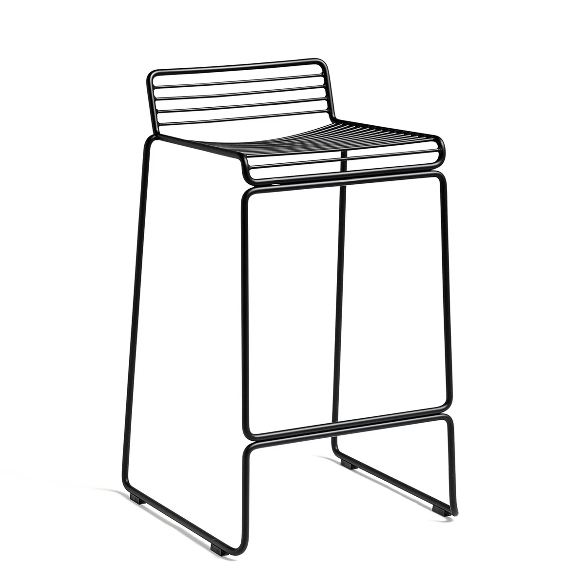 HAY - Hee Tabouret de bar low, noir HAY - Hee Tabouret de bar low, noir