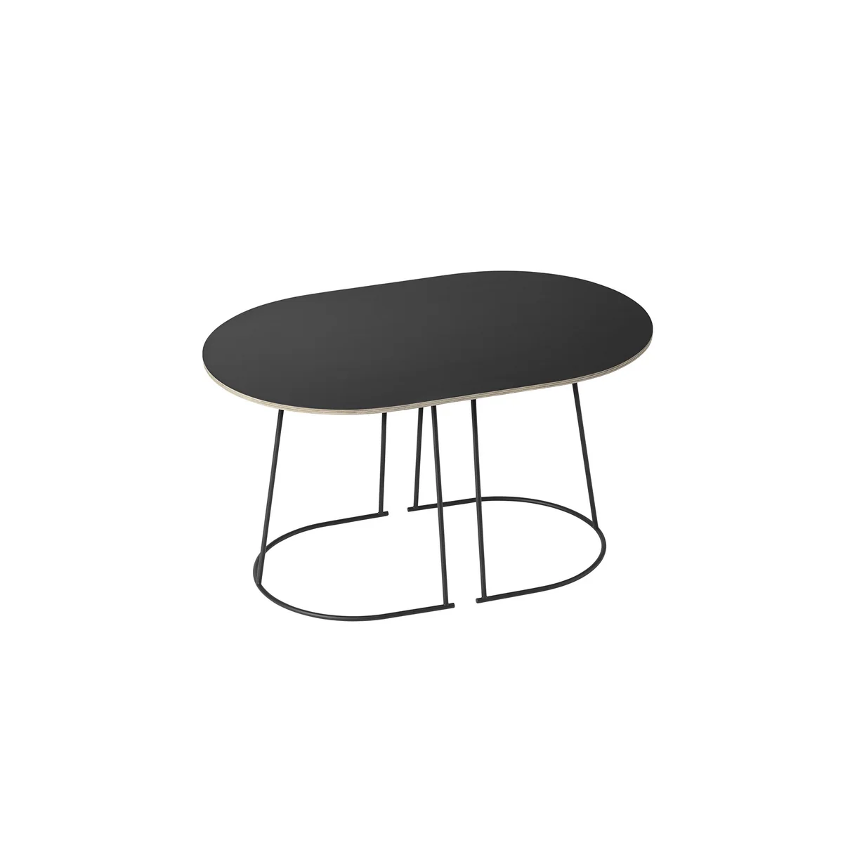 Muuto - Table basse aérée, petite, noire Muuto - Table basse aérée, petite, noire