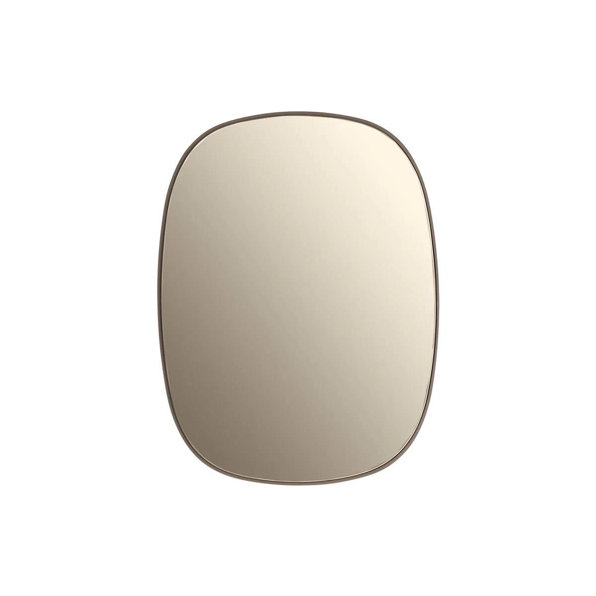 Muuto - Framed Mirror , petit, taupe / verre taupe Muuto - Framed Mirror , petit, taupe / verre taupe
