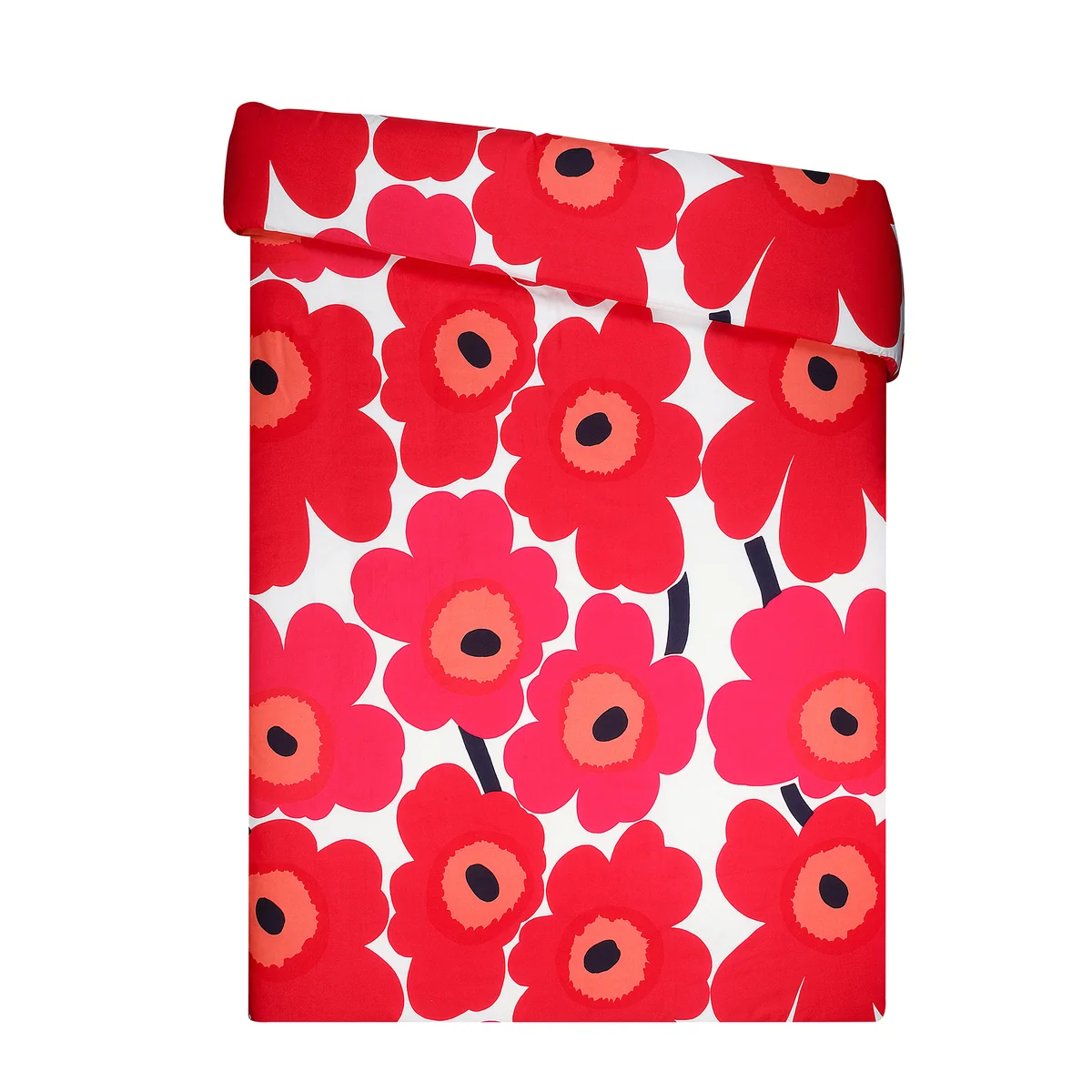 Marimekko - Unikko Housse de couette, 150 x 210 cm, rouge / blanc Marimekko - Unikko Housse de couette, 150 x 210 cm, rouge / blanc