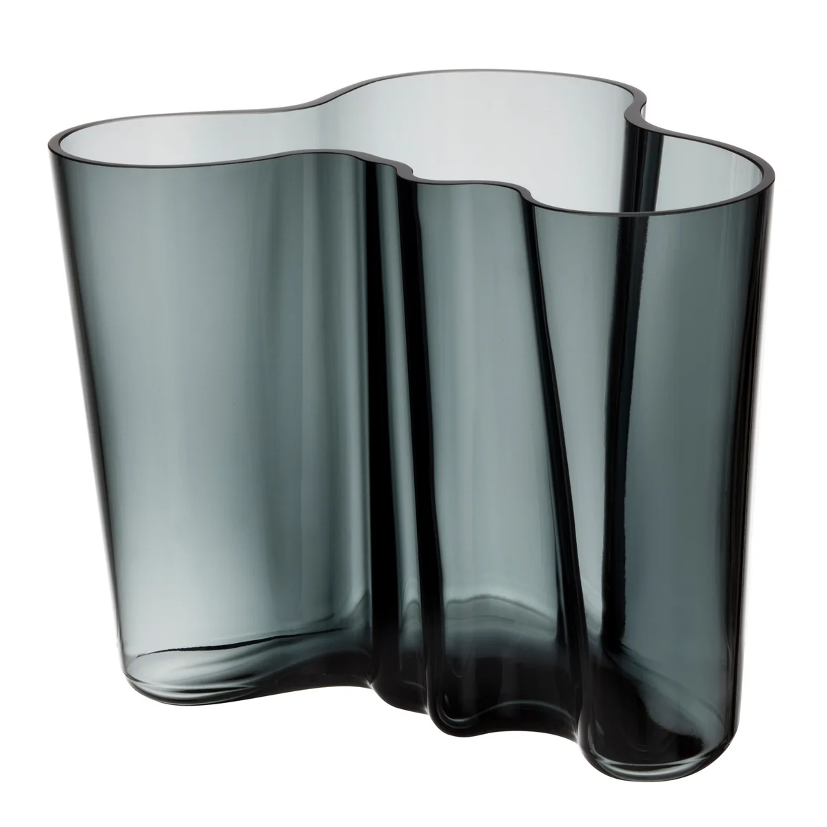 Iittala - Aalto Vase Savoy 160 mm, gris foncé