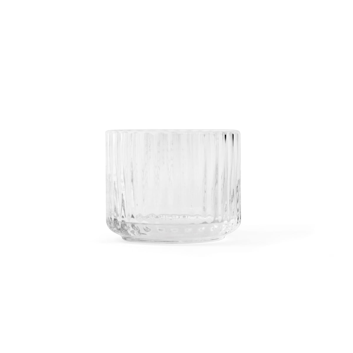 lyngby porcelæn - photophore pour bougies chauffe-plat, transparent, ø 6,7 cm