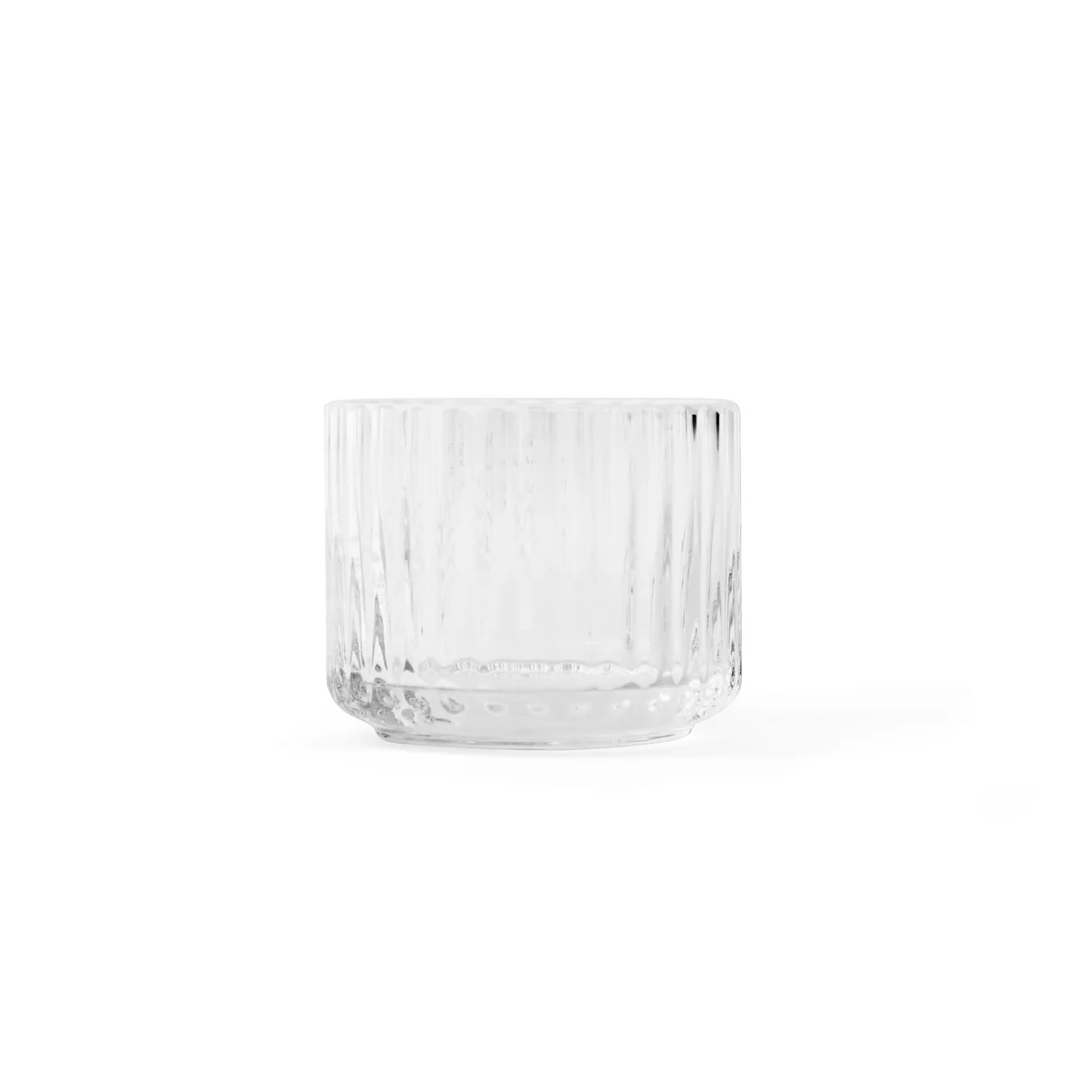 Lyngby Porcelæn - Porte-bougie à chauffe-plat Ø 6,7 cm, transparent