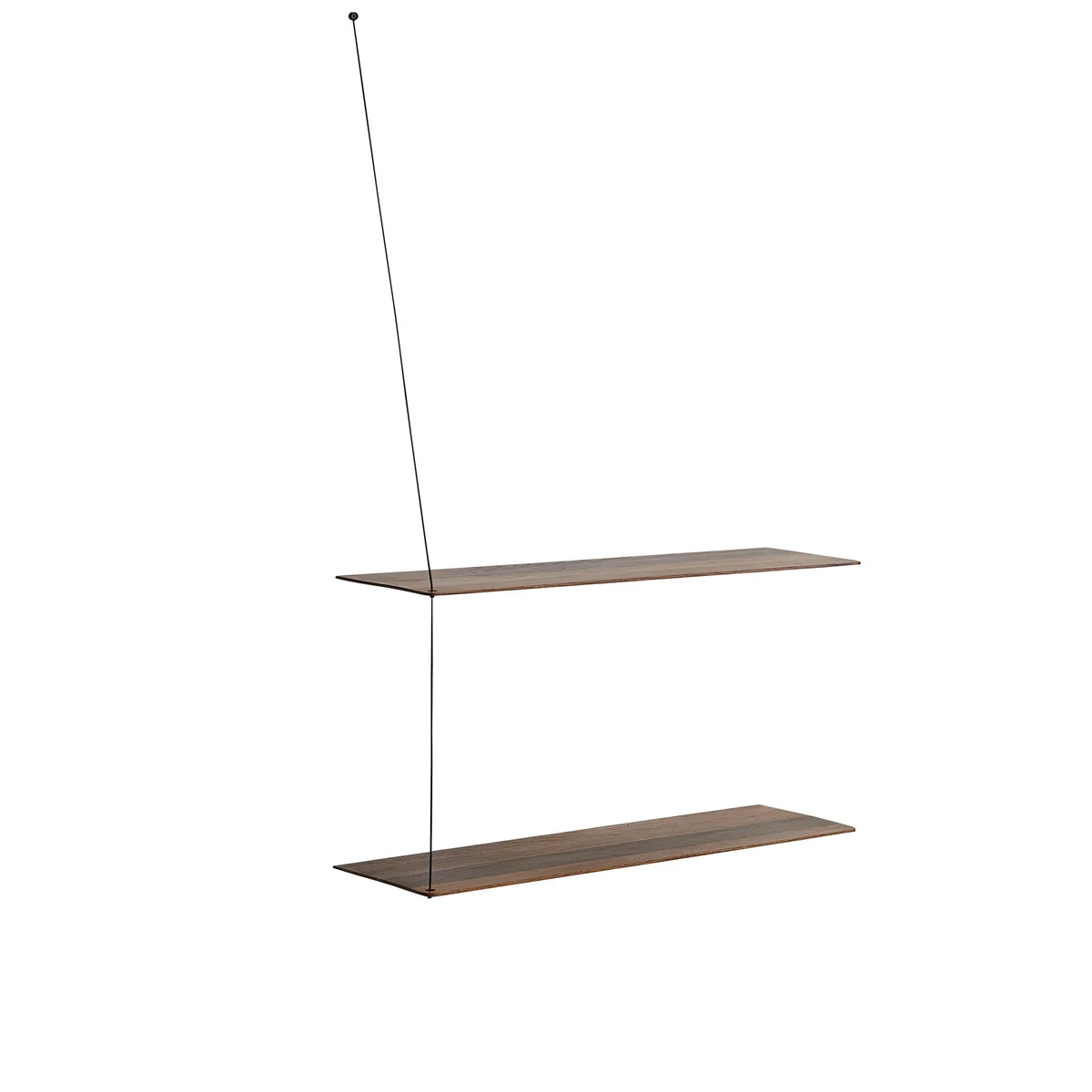 Woud - Etagère stedge murale 80 cm, chêne fumé Woud - Etagère stedge murale 80 cm, chêne fumé