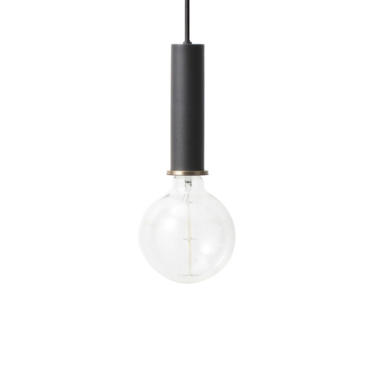 Ferm Living - Luminaire socket suspendu high, noir Ferm Living - Luminaire socket suspendu high, noir