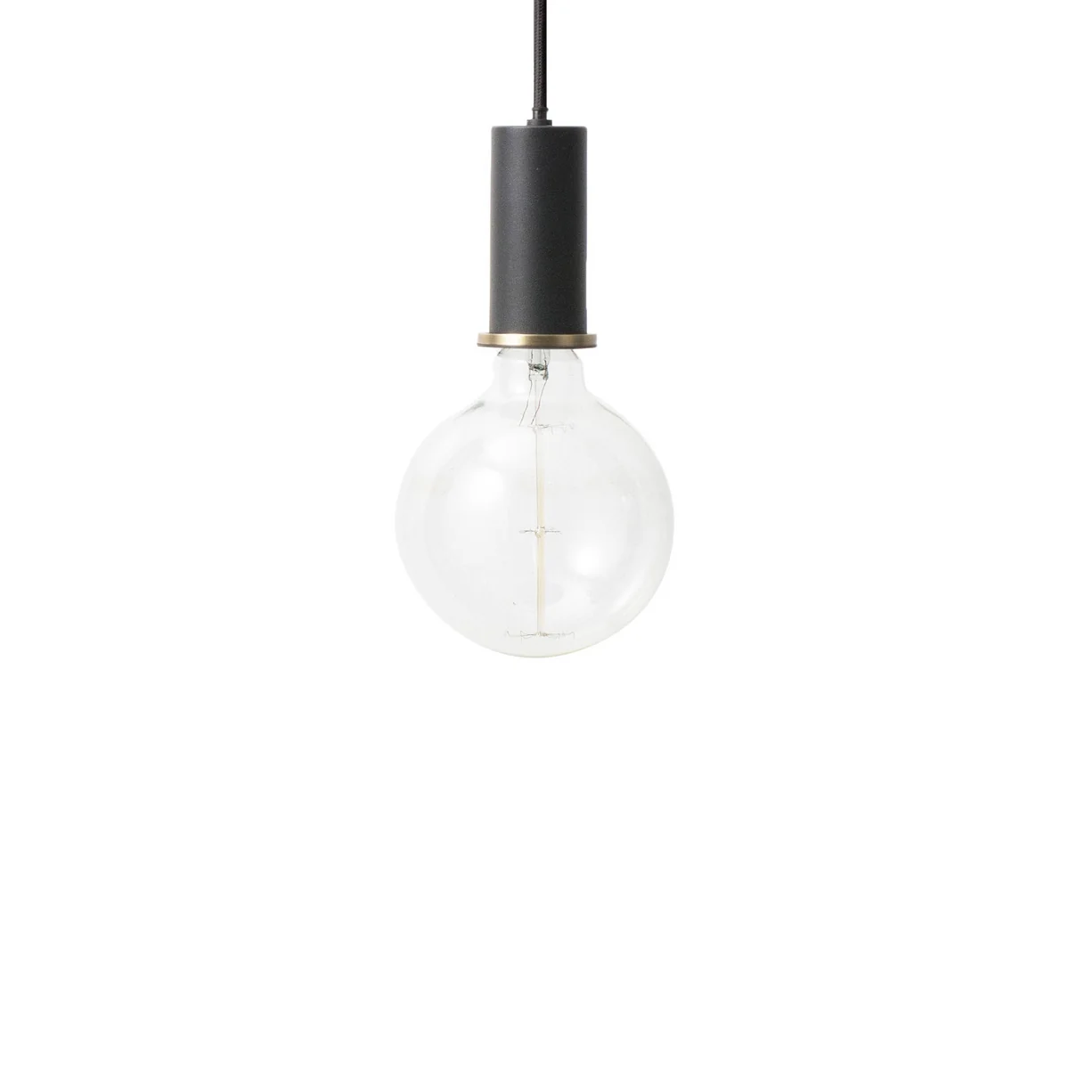 Ferm Living - Socket pendentif bas, noir Ferm Living - Socket pendentif bas, noir