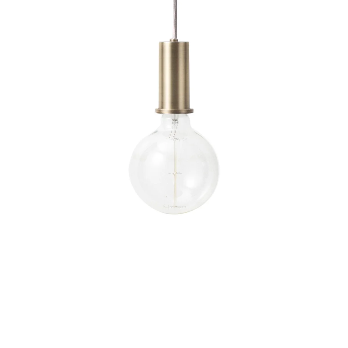 Ferm Living - Luminaire suspendu bas socket , laiton Ferm Living - Luminaire suspendu bas socket , laiton