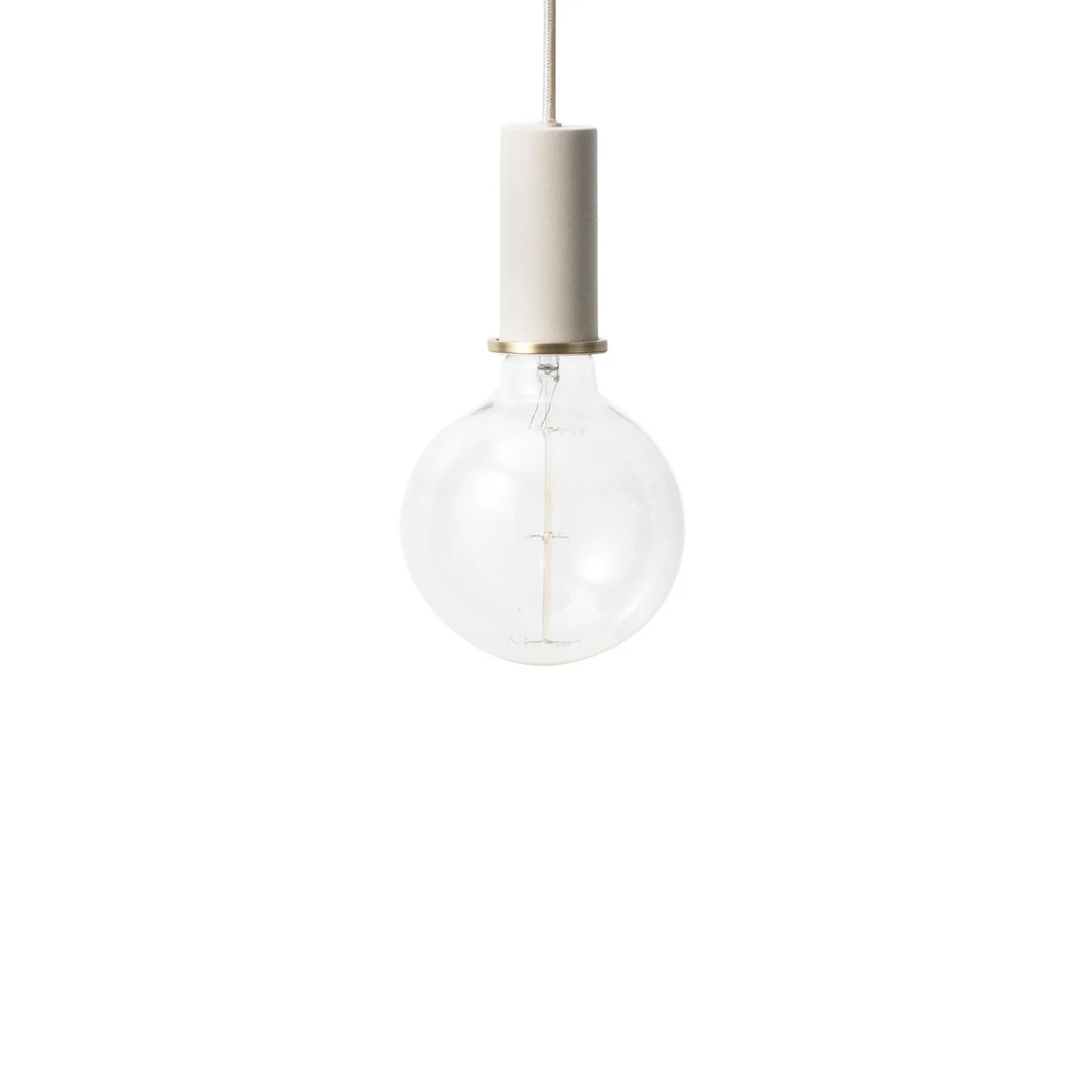 Ferm Living - Socket pendentif low, gris clair Ferm Living - Socket pendentif low, gris clair