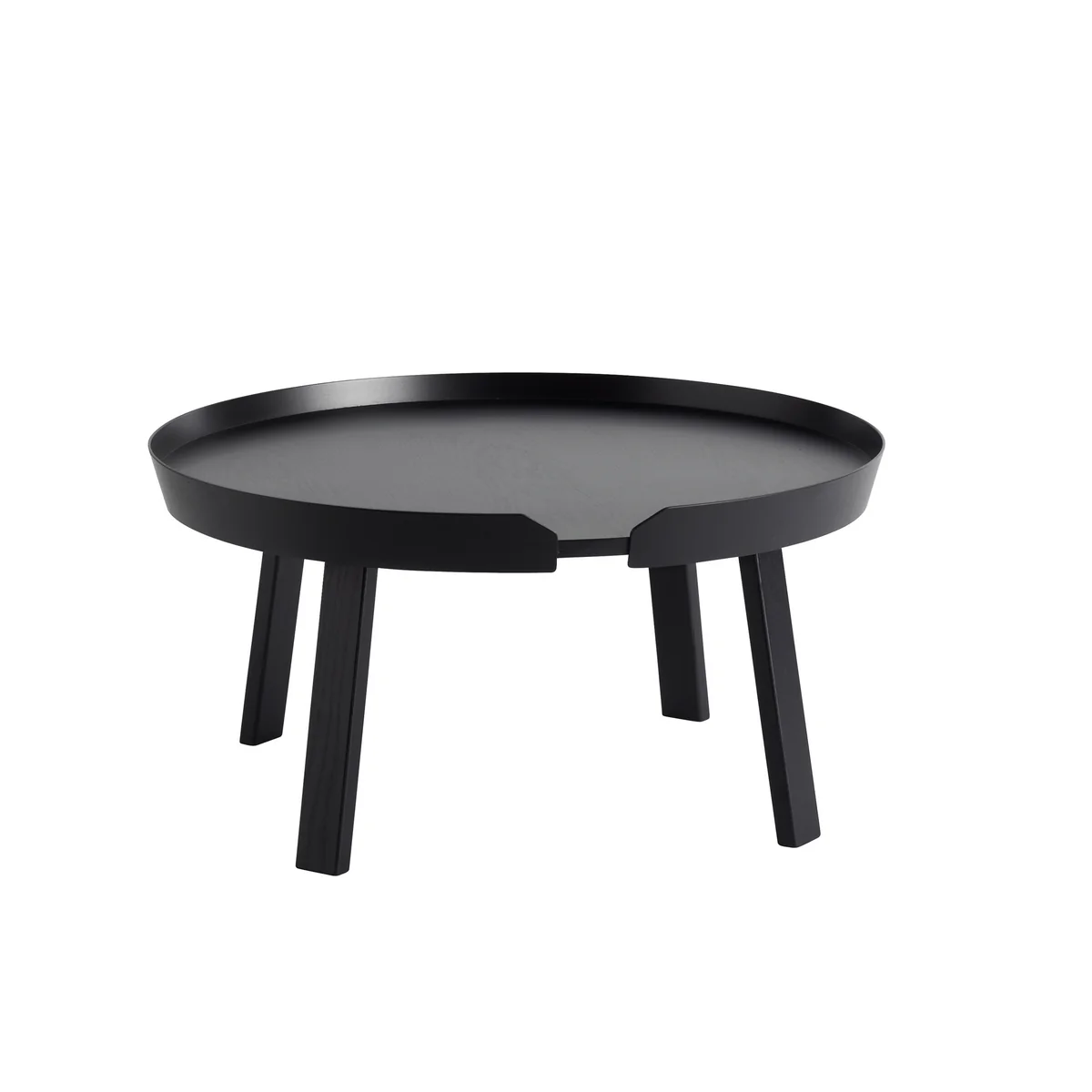 Muuto - Around Table basse Ø 72 cm, noire Muuto - Around Table basse Ø 72 cm, noire