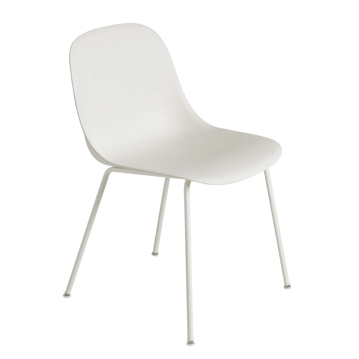 Muuto - Fiber Side Chair Tube Base, blanc recyclé Muuto - Fiber Side Chair Tube Base, blanc recyclé