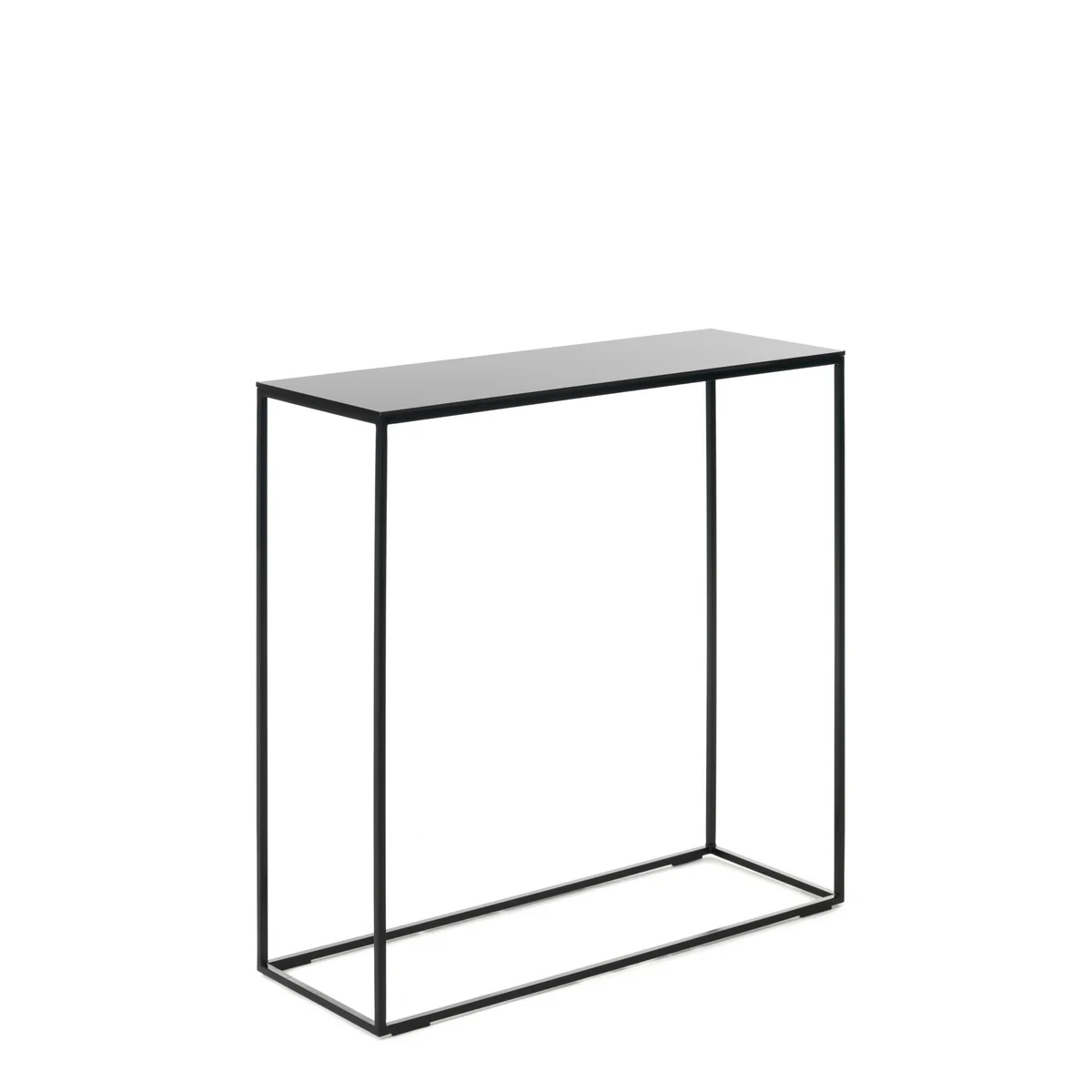 Schönbuch - console Rack, thermo-laqué noir / plateau de verre noir Schönbuch - console Rack, thermo-laqué noir / plateau de verre noir