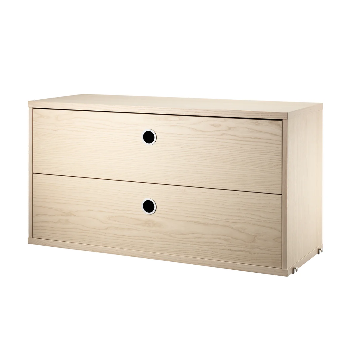 String - Module d'armoire avec tiroirs 78 x 30 cm, frêne